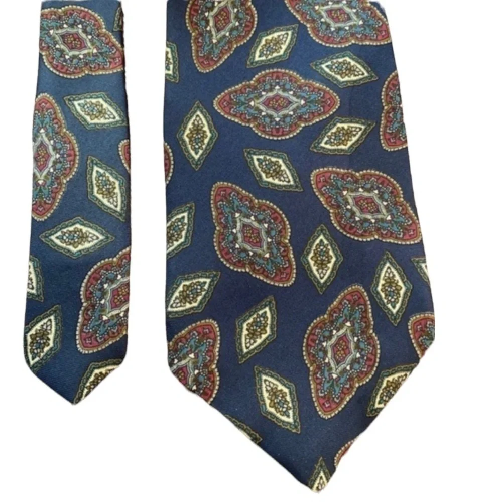 Oscar de la Renta vintage men's 100% silk necktie